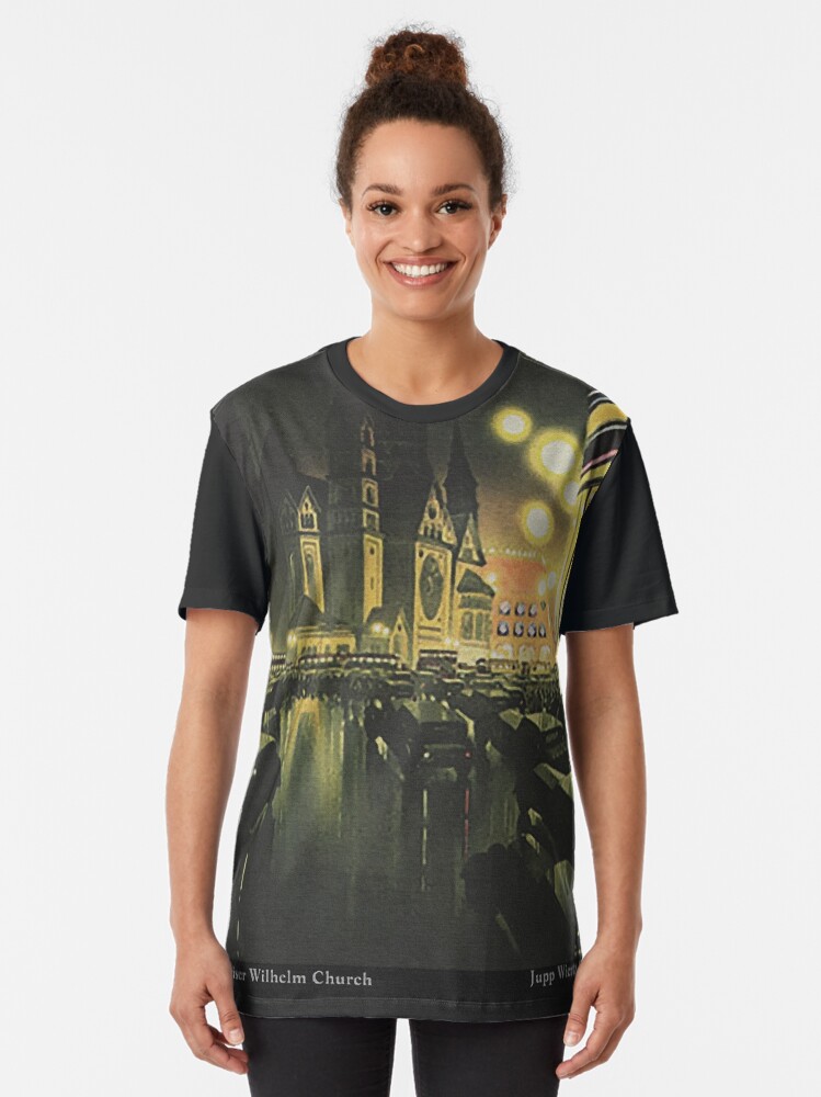Alternate view of Berlin at Night, 1939 Graphic T-Shirt