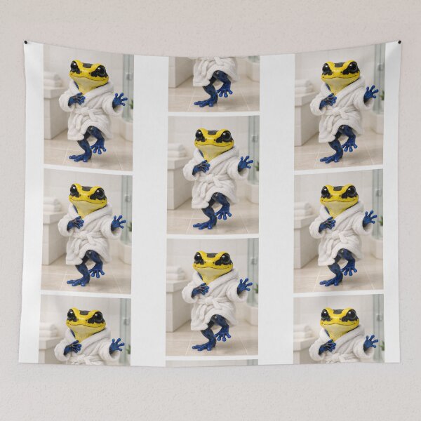 Item preview, Cozy Bathrobe Poison Dart Frog designed and sold by Sillytoe.