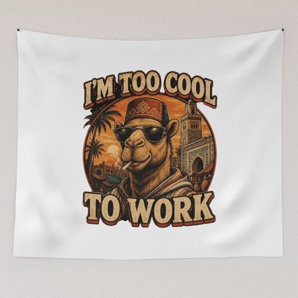 Item preview, too cool to work 2 designed and sold by tatasoo.