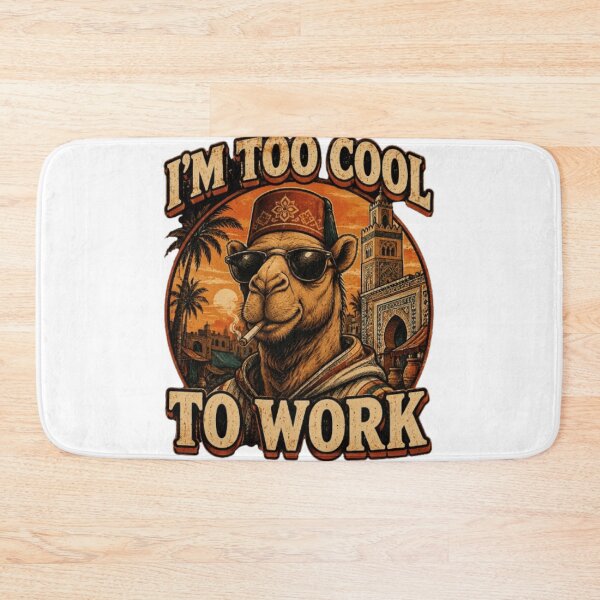 Item preview, too cool to work 2 designed and sold by tatasoo.