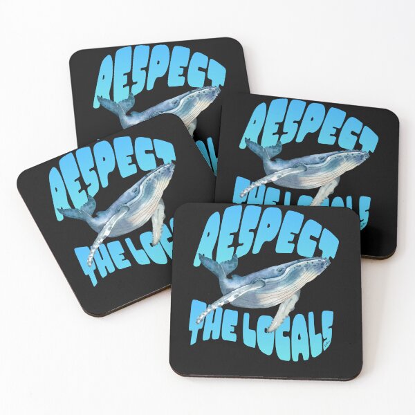 Item preview, Respect The Locals humpback whale designed and sold by ALL4LOVEstudio.