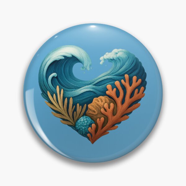 Item preview, Ocean Heart – Coastal Nature Art designed and sold by Yomere.