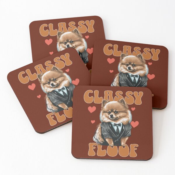 Item preview, Classy Floof Funny Pomeranian Design | Dapper Pom Dog Lover Gift designed and sold by Sachie's Studio.