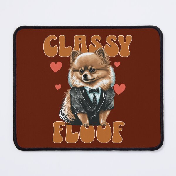 Item preview, Classy Floof Funny Pomeranian Design | Dapper Pom Dog Lover Gift designed and sold by Sachie's Studio.
