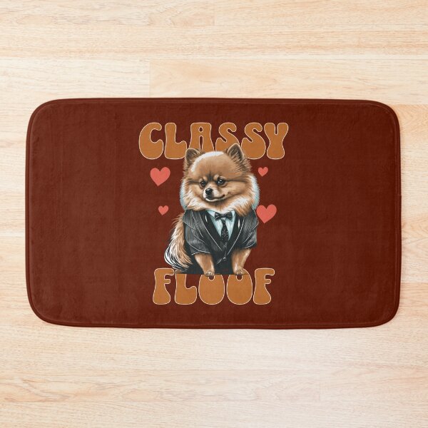 Item preview, Classy Floof Funny Pomeranian Design | Dapper Pom Dog Lover Gift designed and sold by Sachie's Studio.