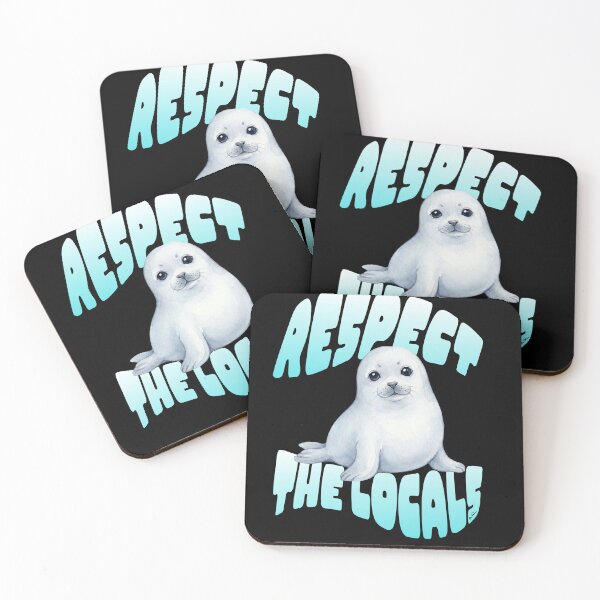 Item preview, Respect The Locals white sea lion small  designed and sold by ALL4LOVEstudio.