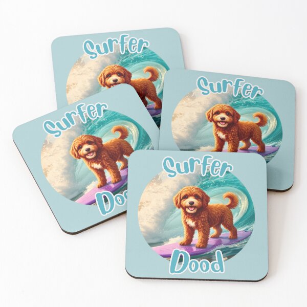 Item preview, Surfer Dood River (round) designed and sold by Doodles Down South.