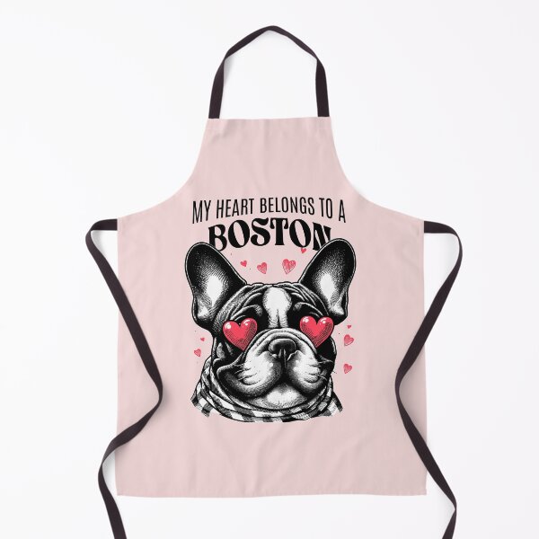 Item preview, My Heart Belongs to Boston French Bulldog | Cute Boston Terrier Love Design designed and sold by Sachie's Studio.