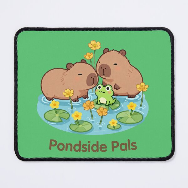 Item preview, Pondside Pals – Cute Capybara and Frog Friends designed and sold by BCapybara.