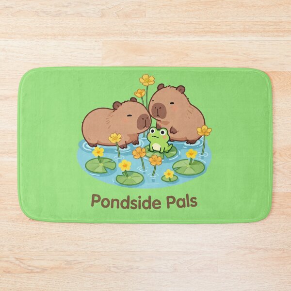 Item preview, Pondside Pals – Cute Capybara and Frog Friends designed and sold by BCapybara.