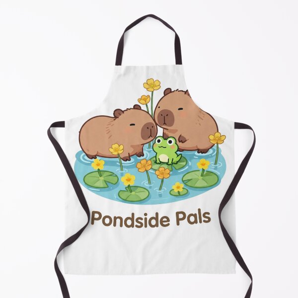Item preview, Pondside Pals – Cute Capybara and Frog Friends designed and sold by BCapybara.