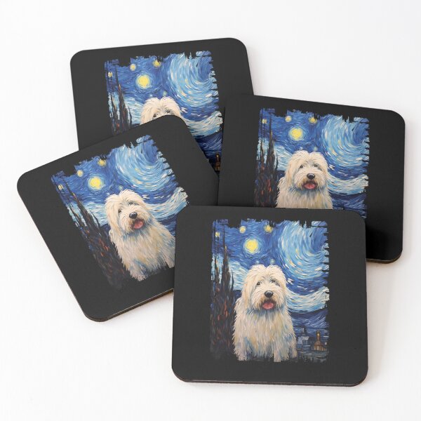Item preview, Funny Komondor Starry Night Illustration Mom Dad Kids designed and sold by rafaeltto.