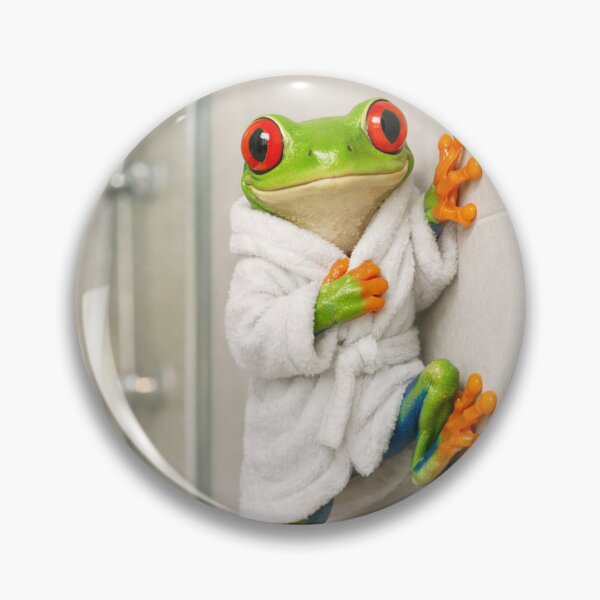 Item preview, Cozy Bathrobe Red-eyed Tree Frog designed and sold by Sillytoe.