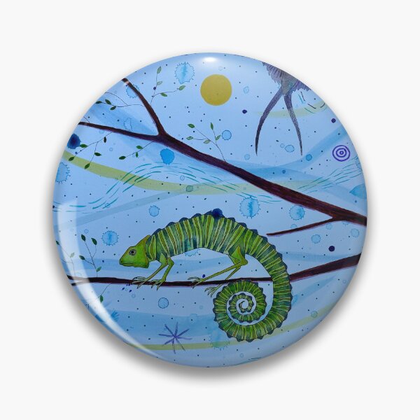 Item preview, Whimsical magical chameleon art  designed and sold by KakiDimock.