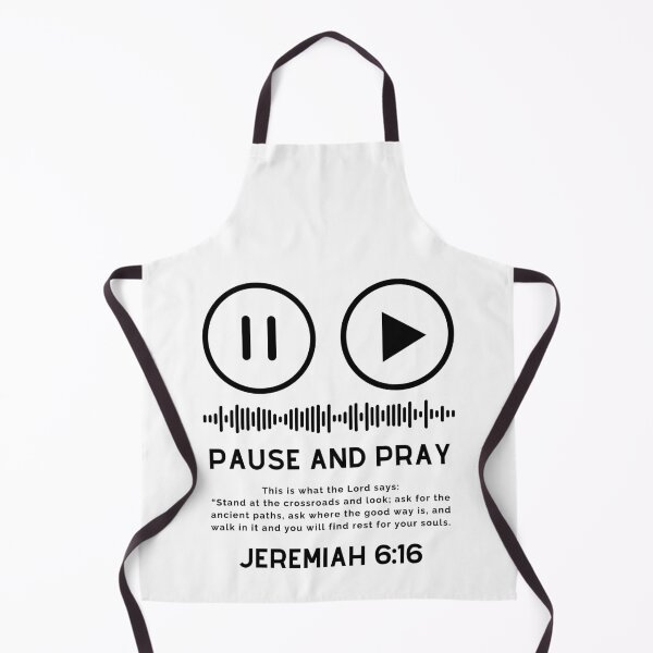 Item preview, Pause and Pray - Christian Quotes - Black Design designed and sold by MoriaStore.