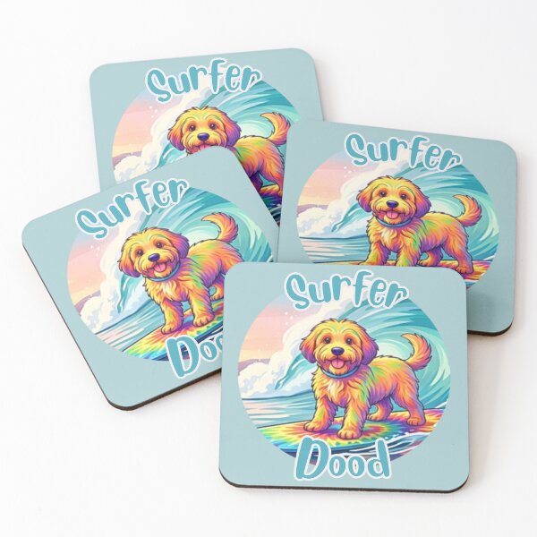 Item preview, Surfer Dood Dooley (round) designed and sold by Doodles Down South.