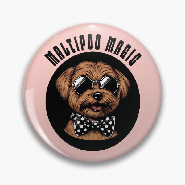 Item preview, Maltipoo Magic Cute Dog Design | Stylish Puppy with Sunglasses and Bow Tie designed and sold by Sachie's Studio.