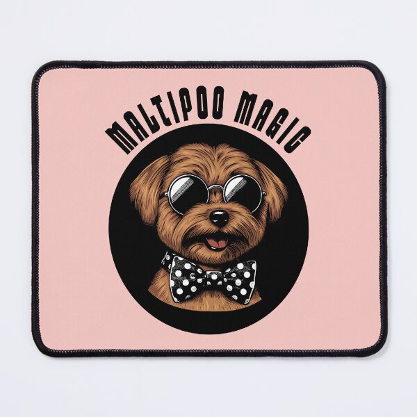 Item preview, Maltipoo Magic Cute Dog Design | Stylish Puppy with Sunglasses and Bow Tie designed and sold by Sachie's Studio.