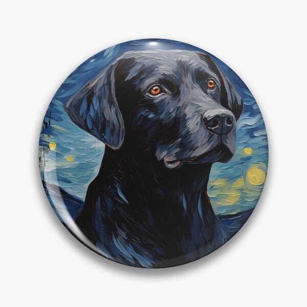 Item preview, Funny Labrador Retriever Starry Night Illustration Mom Dad Kids designed and sold by rafaeltto.