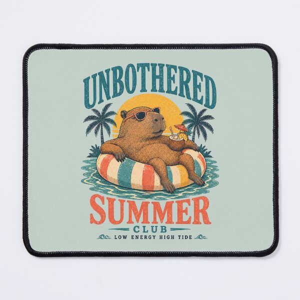 Item preview, Capybara Summer Club – Low Energy High Tide designed and sold by StillWildink.