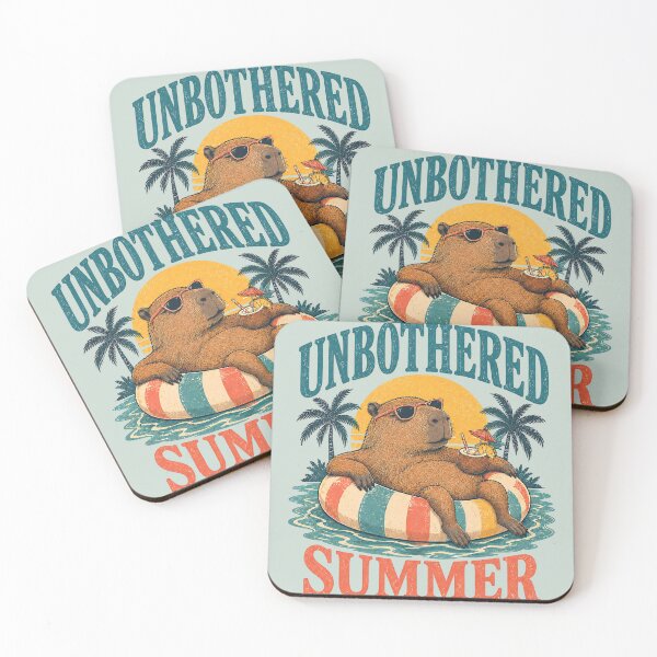 Item preview, Capybara Summer Club – Low Energy High Tide designed and sold by StillWildink.