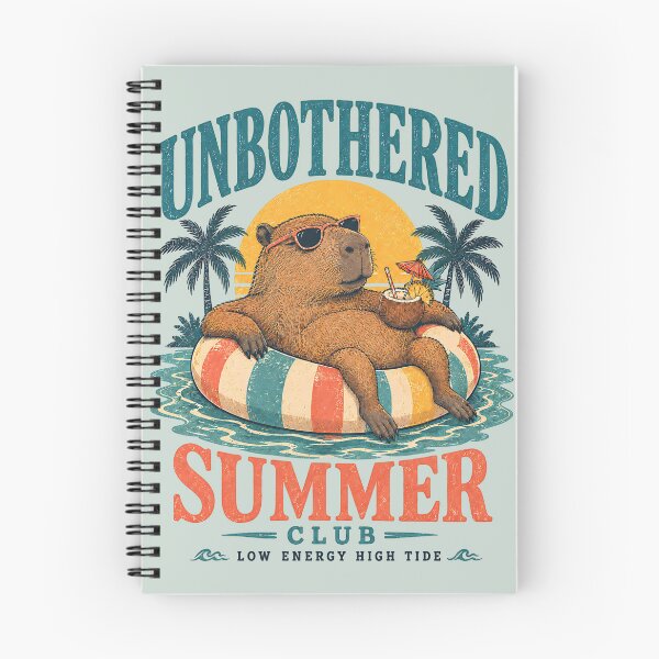 Item preview, Capybara Summer Club – Low Energy High Tide designed and sold by StillWildink.