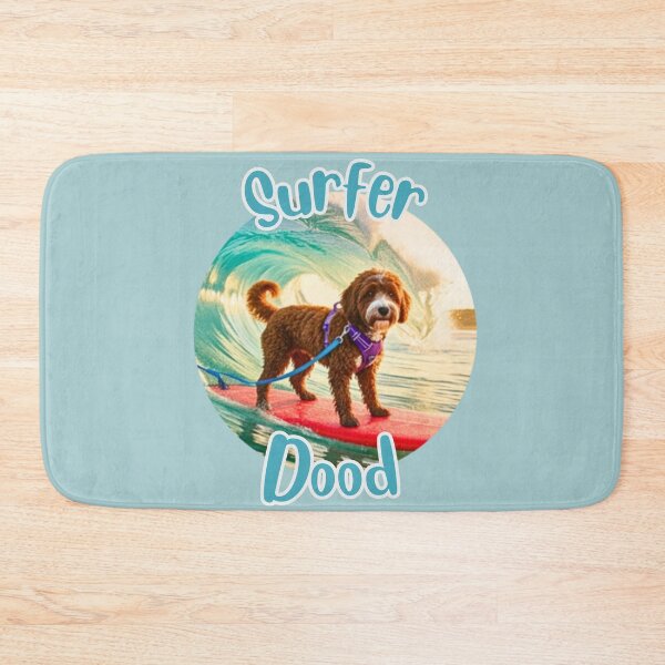 Item preview, Surfer Dood Leo (round) designed and sold by Doodles Down South.