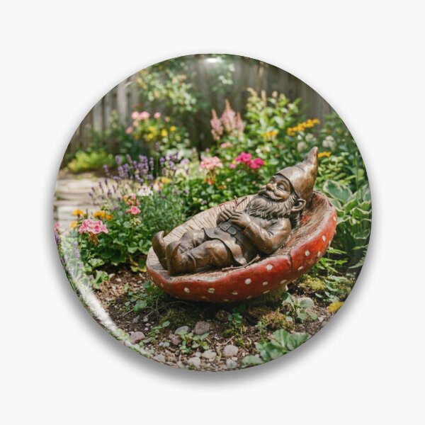 Item preview, Thinking of Wroclaw - Gnome Sunbathing in a Mushroom designed and sold by Purrfecta.
