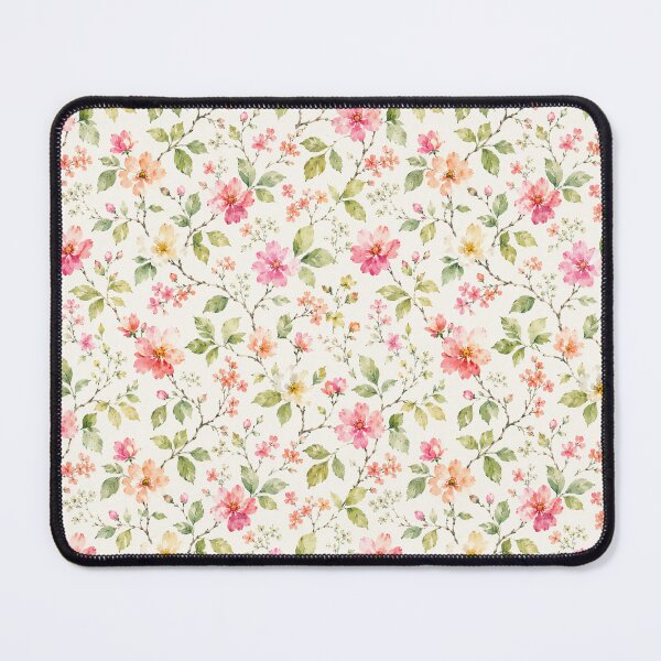 Item preview, Colorful Peonies and Earthy greens and leaf motif Print Nature designed and sold by BlueLineLAX.