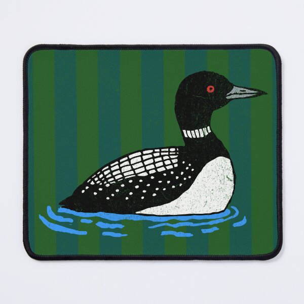 Item preview, Common Loon Vintage Stripes Birdwatching Graphic designed and sold by donwillisjrart.