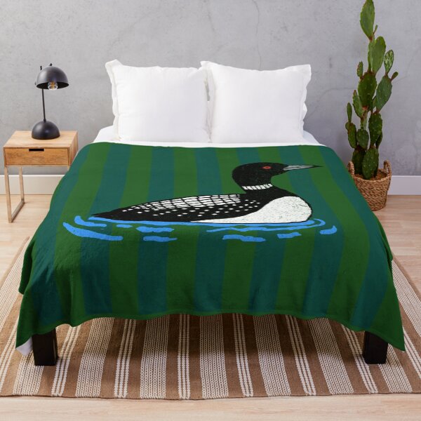 Item preview, Common Loon Vintage Stripes Birdwatching Graphic designed and sold by donwillisjrart.