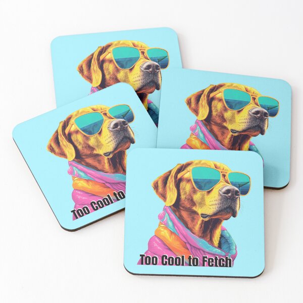 Item preview, Too Cool to Fetch Funny Dog Lover Design | Cool Labrador in Sunglasses designed and sold by Sachie's Studio.
