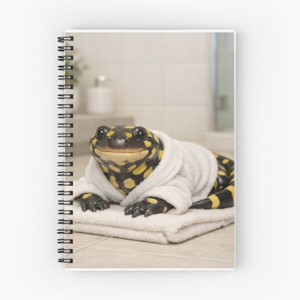 Item preview, Cozy Bathrobe Tiger Salamander designed and sold by Sillytoe.