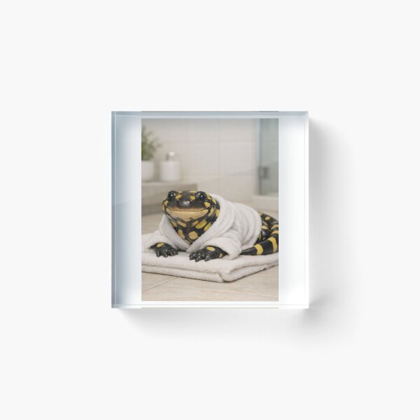 Item preview, Cozy Bathrobe Tiger Salamander designed and sold by Sillytoe.
