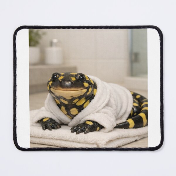 Item preview, Cozy Bathrobe Tiger Salamander designed and sold by Sillytoe.