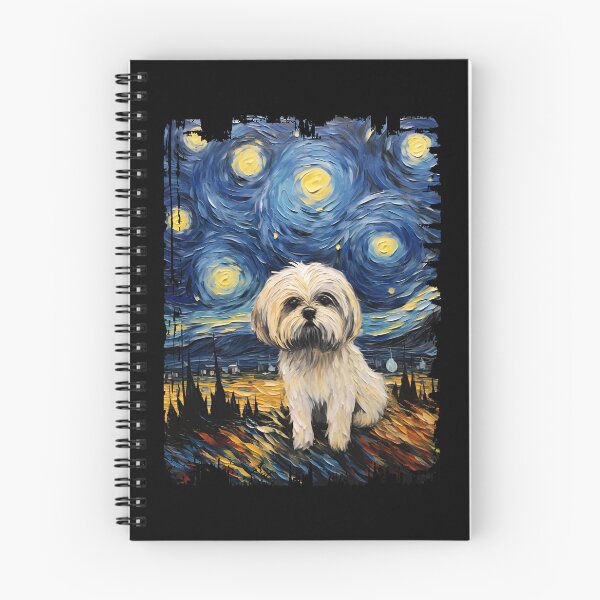Item preview, Funny Lhasa Apso Starry Night Illustration Mom Dad Kids designed and sold by rafaeltto.