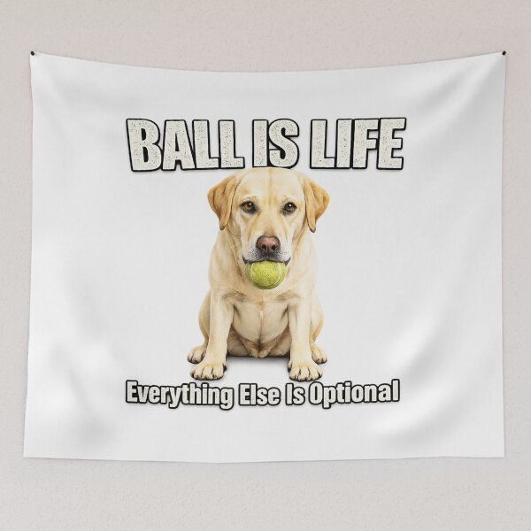 Item preview, Ball Is Life Labrador Retriever designed and sold by HippyRikky.