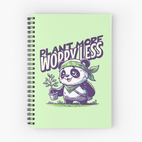 Item preview, Plant More Worry Less Panda Gardener | Cute Gardening Lover Design designed and sold by Sachie's Studio.