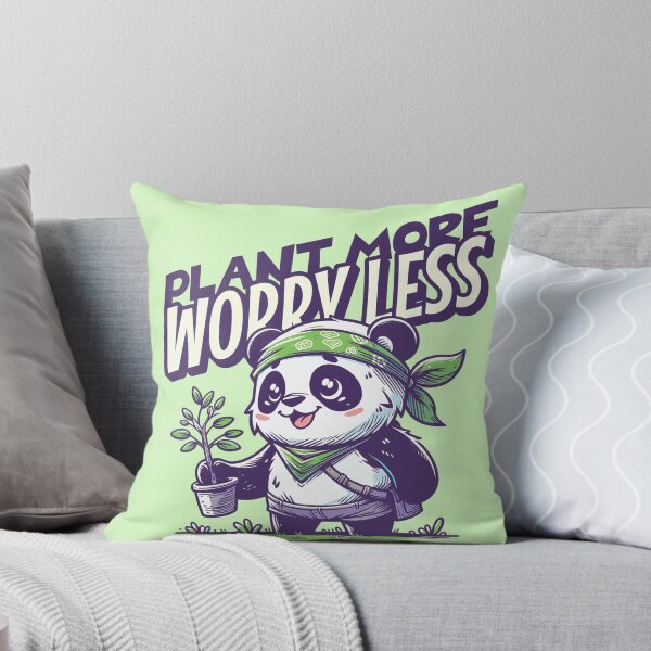 Item preview, Plant More Worry Less Panda Gardener | Cute Gardening Lover Design designed and sold by Sachie's Studio.
