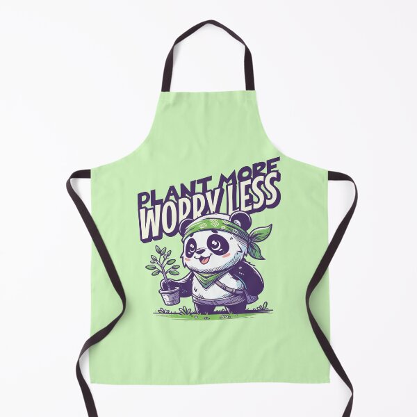 Item preview, Plant More Worry Less Panda Gardener | Cute Gardening Lover Design designed and sold by Sachie's Studio.