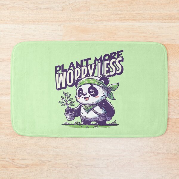 Item preview, Plant More Worry Less Panda Gardener | Cute Gardening Lover Design designed and sold by Sachie's Studio.