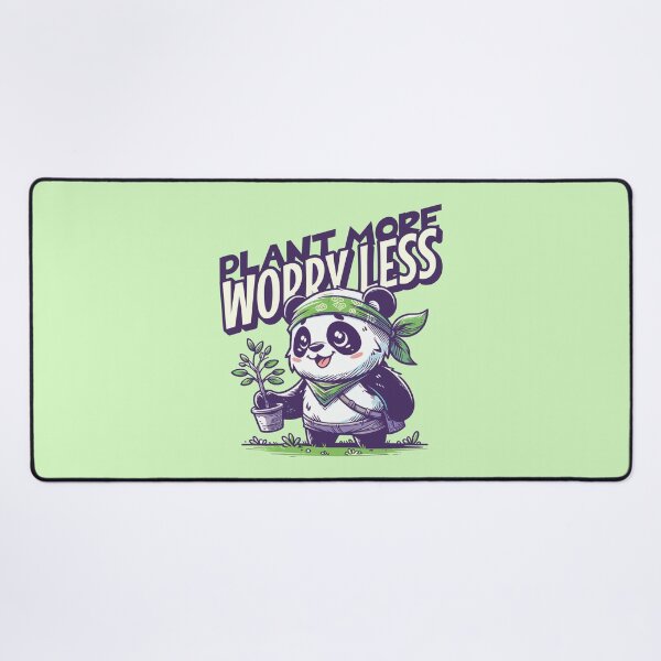 Item preview, Plant More Worry Less Panda Gardener | Cute Gardening Lover Design designed and sold by Sachie's Studio.