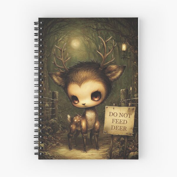 Item preview, Cute Not Deer Cryptid Sticker | Chibi Appalachian Horror Creature Art designed and sold by InkAndGloom.