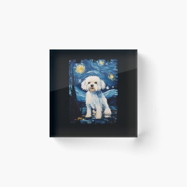Item preview, Funny Maltese Starry Night Illustration Mom Dad Kids designed and sold by rafaeltto.