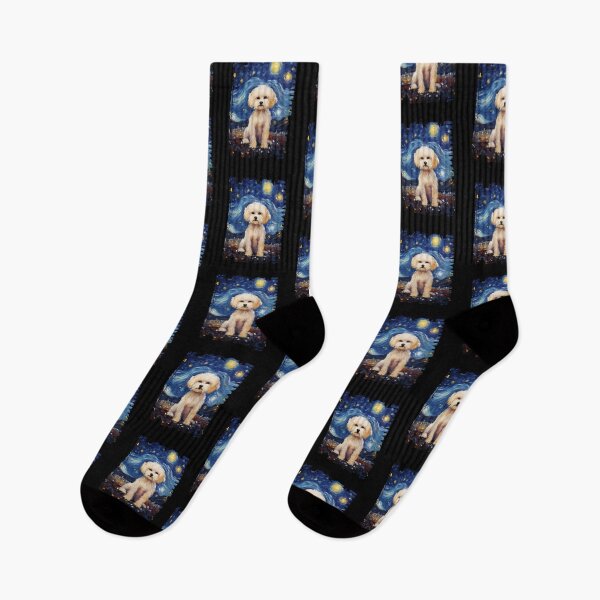 Item preview, Funny Maltipoo Starry Night Illustration Mom Dad Kids designed and sold by rafaeltto.