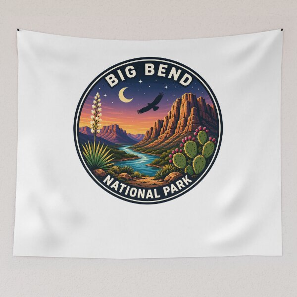 Item preview, Big Bend National Park Texas Outdoors Travel Hiker Souvenir designed and sold by Simsimah26Parks.