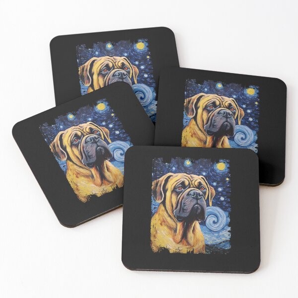 Item preview, Funny Mastiff Starry Night Illustration Mom Dad Kids designed and sold by rafaeltto.