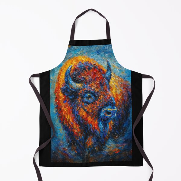Item preview, Bright Bison Oil painting designed and sold by AbbeyThorn.