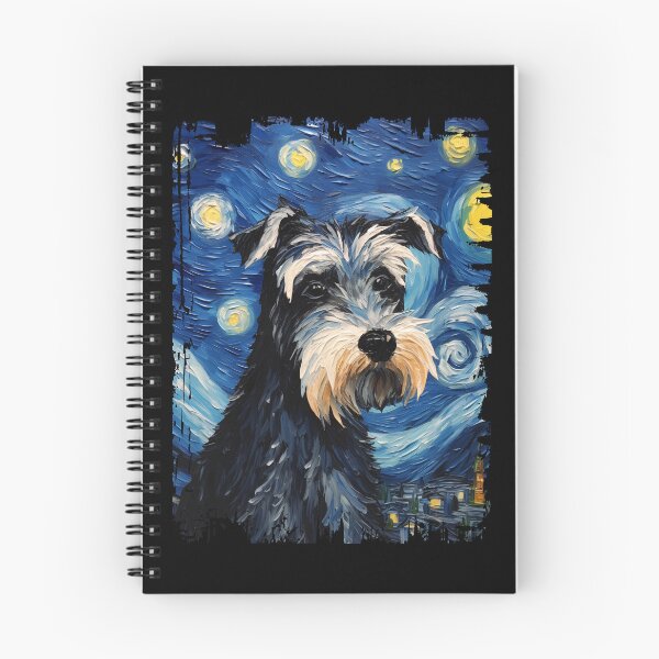 Item preview, Funny Miniature Schnauzer Starry Night Illustration Mom Dad Kids designed and sold by rafaeltto.
