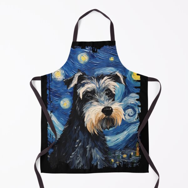 Item preview, Funny Miniature Schnauzer Starry Night Illustration Mom Dad Kids designed and sold by rafaeltto.